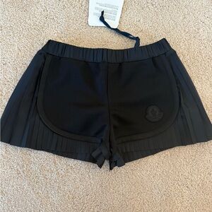 Moncler Kids Black Athletic Shorts